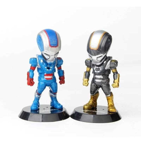 Lote Bonecos Miniaturas Herois Marvel Thanos Thor Deadpool