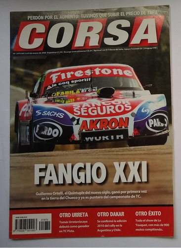 Revista Corsa Nº 1970 - Fangio Xxi - 2009 