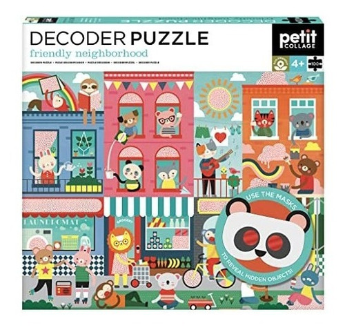 Puzzle 3d C/lentes Para Descubrir Cosas 100 Pzas Vecindario