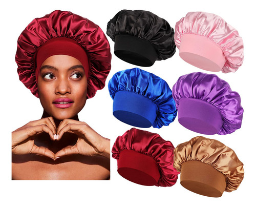 Gorros De Satén Para Mujeres Negras, Gorros De Seda Para Muj