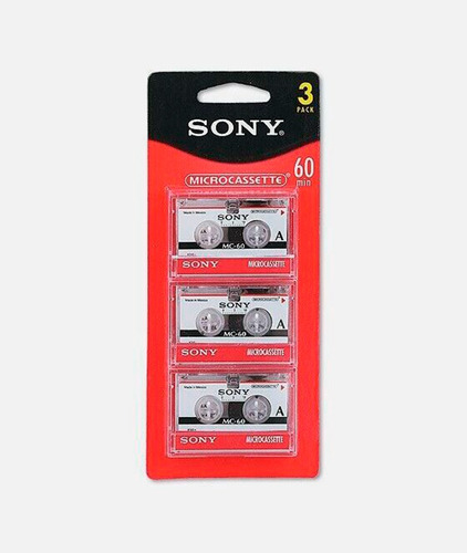 Microfita K7 Sony 60 Minutos Mc6 Novo Lacrado Na Embalagem 