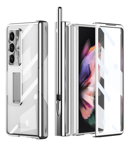 Funda Para Samsung Galaxy Z Fold 5 De Pc Transparente -plat.