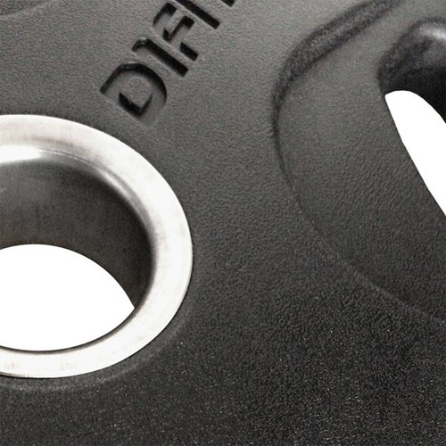 Kit 10 Anilhas Elite Emborrachada 1,25kg Furação Olímpica