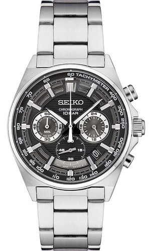 Relógio masculino Seiko Ssb397 Silver Pulse Quartz em aço