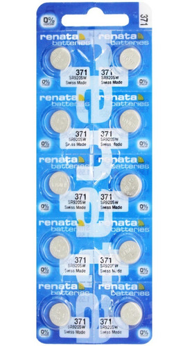 30 X Pilas Renata 371 Sr920sw Original Suiza Blister Cerrado