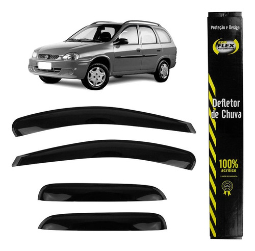 Calha Defletor Chuva Corsa Wagon 4 Portas 96 97 98 99 2000