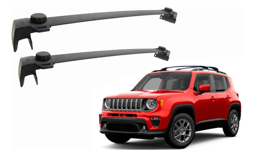 Barra De Techo Transversal Negra Jeep Renegade 2015-2023