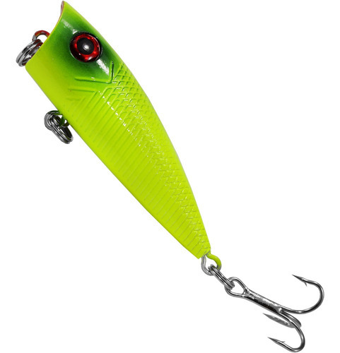 Isca Artificial De Pesca Albatroz Fishing Superfície Lq-4104 Cor Amarelo