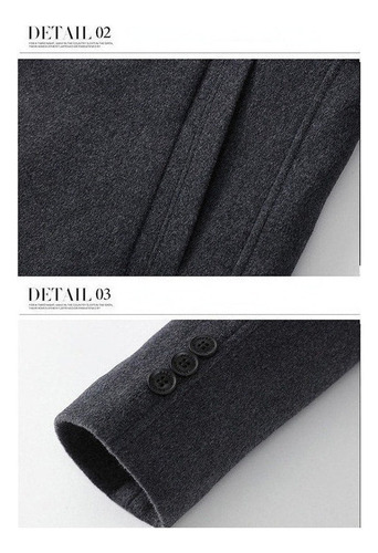 Abrigo Desmontable Capucha Casual Chamarra Para Hombre