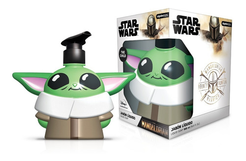 Caja X12 Star Wars Jabón Líquido 3d Baby Yoda 500ml