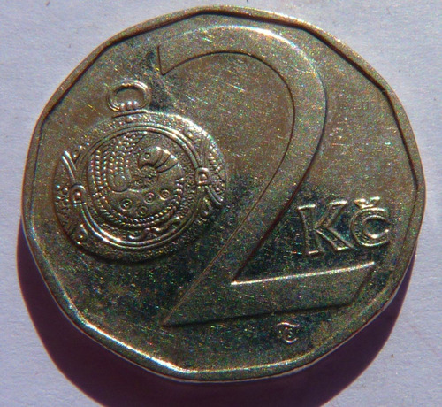 Imagen 1 de 2 de Moneda  De Republika Ceska  2 Kc   