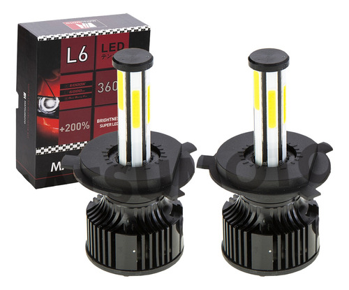 Set  Ampolletas Led 360 H4 - 6000k Matsumoto /envío Gratis