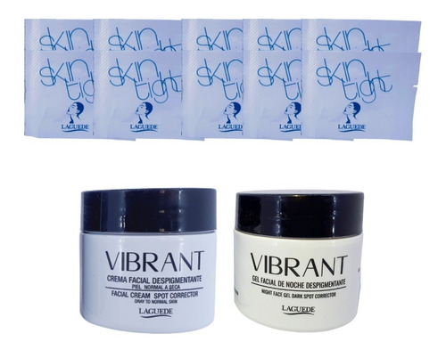 Imagen 1 de 6 de Crema De Día Y Gel De Noche Vibrant + 10 Sobres De Skintight