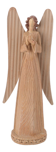 Estatua De Escultura De Ángel Pacífico Exquisita Decorativa
