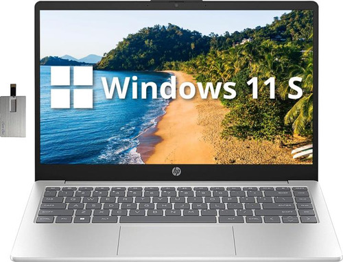 Laptop Empresarial Hp 14 Fhd Ips, Procesador Intel N200, 4 G