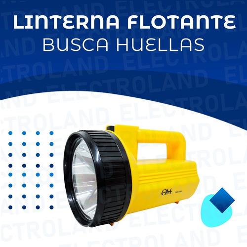Imagen 2 de 10 de Linterna Led Busca Huellas Recargable Portátil 180 Lúmenes