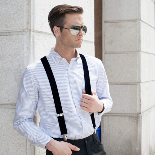 Tirantes For Hombre, Ajustables Y Resistentes, Con Clip,