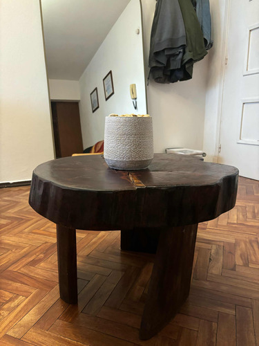 Mesa De Tronco, Madera Maciza