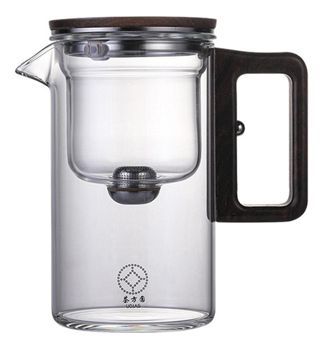 Tetera De Vidrio, Tetera, Infusor Extraíble, 530ml Claro