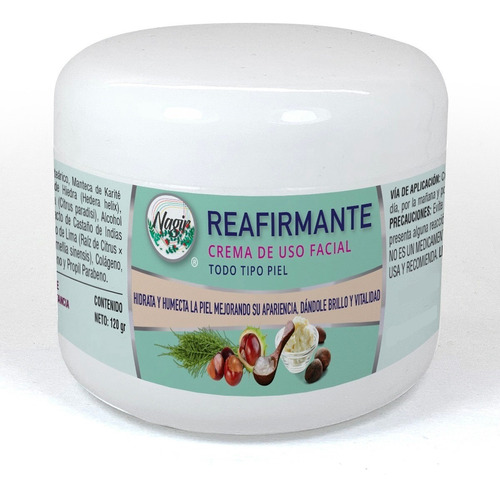 Crema Reafirmante Facial Colágeno Elastina Manteca De Karité