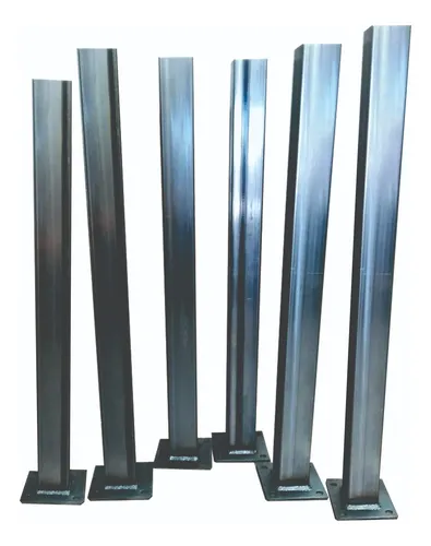 comprar Columnas Hierro 80x80 Mm 1,5 Metros Antioxido Tapa Y Platina