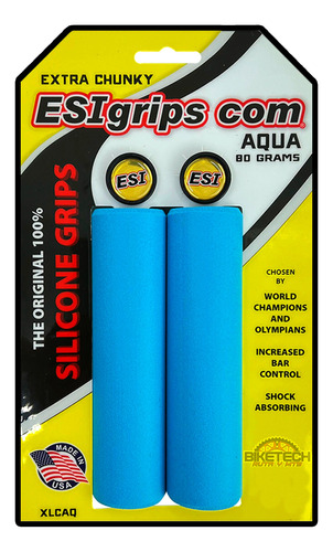 Mangos De Bicicleta Esi Grips Extra Chunky Aqua Mtb