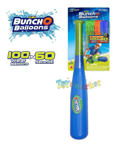 Bombitas De Agua 100 Bombuchas Bunch O Baloons Pistola Zuru
