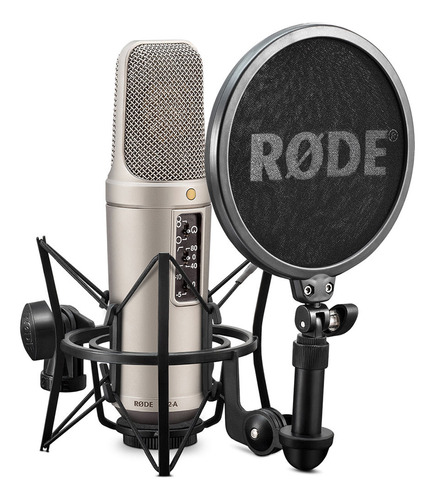 Microfone Rode Condensador Nt2-a Gravação Estúdio Prata