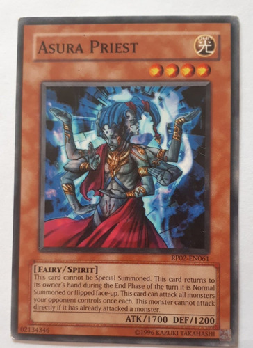 Yugioh Asura Priest - Rp02-en061 - Common Retro Pack 2 (Usado)