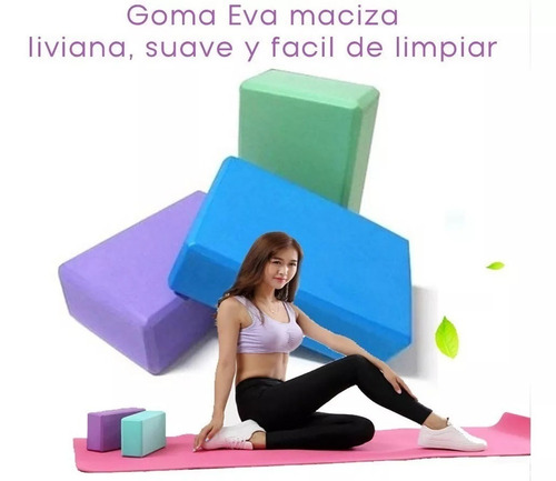 Ladrillo Yoga Pilates Bloque Goma Eva Env