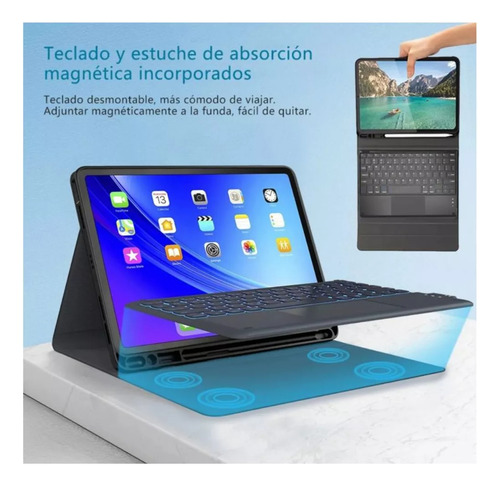 Funda Con Teclado Español Touchpad Para iPad 11th A16 2025