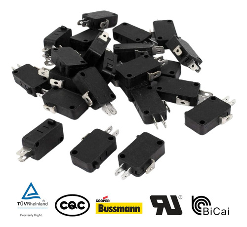 5x Microswitch Para Horno De Microondas 16a 125v N Cerrado
