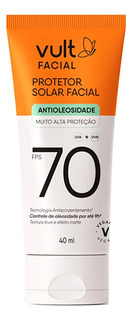 Protetor Solar Facial Fps 70 - Vult 40ml