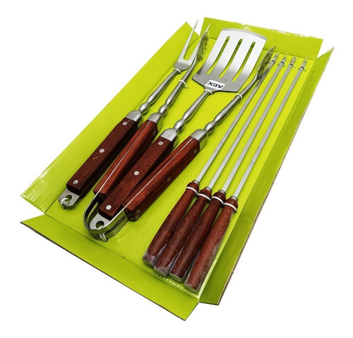 7 Utensilio Parrillera Parrilla Acero M/made Char-broil 2836