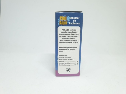 Imagen 5 de 9 de Educador Perros Cachorros Pipi Aqui 30ml Gotas Mascotas