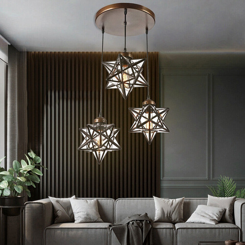 Moravian Star Chandelier 3-light Pendant Light Dining