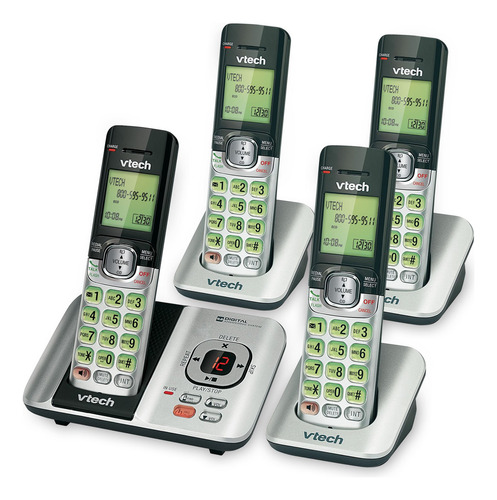Teléfono Vtech Cs6529-4 Dect 6.0 Con Identificador De Llamad