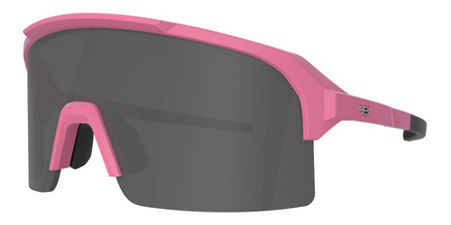 Oculos De Sol Hb Edge Matte Pink Silver Rosa Fumê