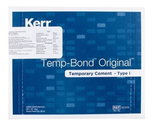 Temp-bond Original Con Eugenol Cemento Tipo 1