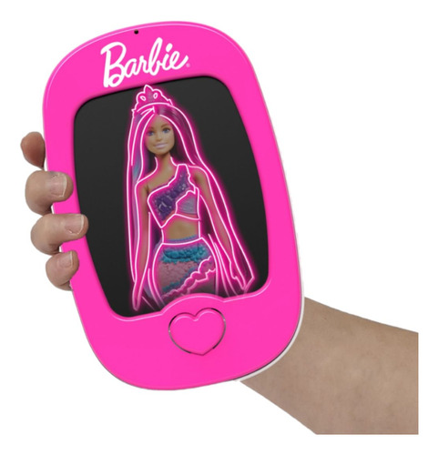 Barbie Tablet Pizarra 3d Con Luz Led Diseño Y Diversion