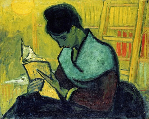 Lienzo Tela Vincent Van Gogh Lectora De Novelas   70x88cm