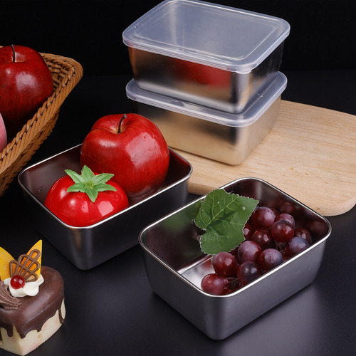 Contenedor De Alimentos De Acero Inoxidable, Caja De Almacen