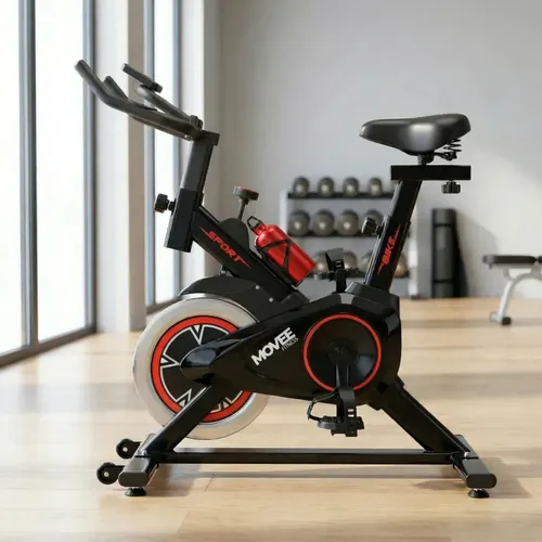 Bicicleta Ergométrica Exercício Spinning Bike Fitness Movick Pret...