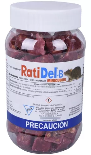 Cebo Envenenado Ratones 250g Rodenticida Ratidel