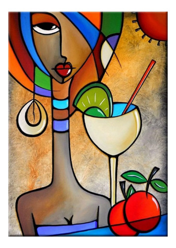 Poster Arte Drink 50x70cm Decorar Sala De Estar Bar Copa