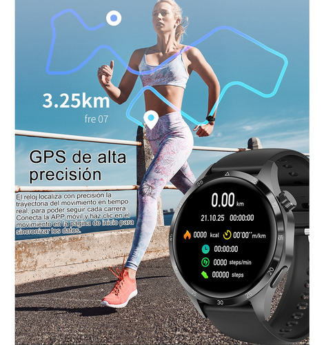 Smartwatch Gps Track Bluetooth Call À Prova D'água