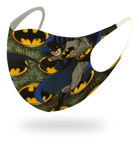 Máscara Para Menino Lavável De Neoprene Batman Dc 1un