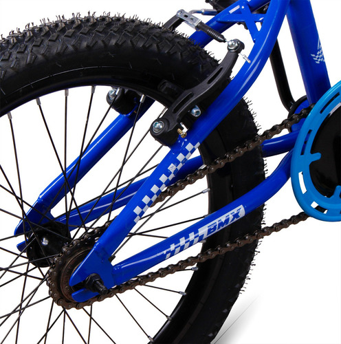 Bicicleta Aro 20 BMX Infantil Flay Aro Aero Freio V-Brake Menino 6, 7, 8, 9, 10 anos Cor Azul-escuro