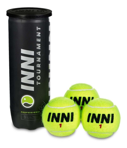 Imagem 1 de 1 de Tubo De Bolas De Tênis Inni Tournament (selo Itf)