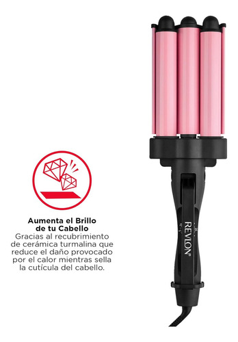 Rizadora barril Revlon Onduladora Enchinadora RVIR3056LA1 color rosa 110V